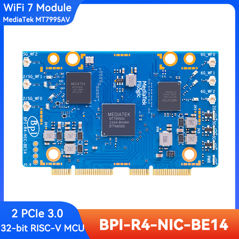 Bananapi Bpi R4 Wifi 7 - บานาน่าพาย BPI-R4-NIC-BE14 โมดูล WiFi 7 MediaTek