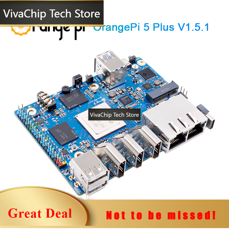 Rk3588 Mini Pc Board - คอมพิวเตอร์บอร์ดเดี่ยว VivaCTOrange Pi5 Plus 16GB DDR5